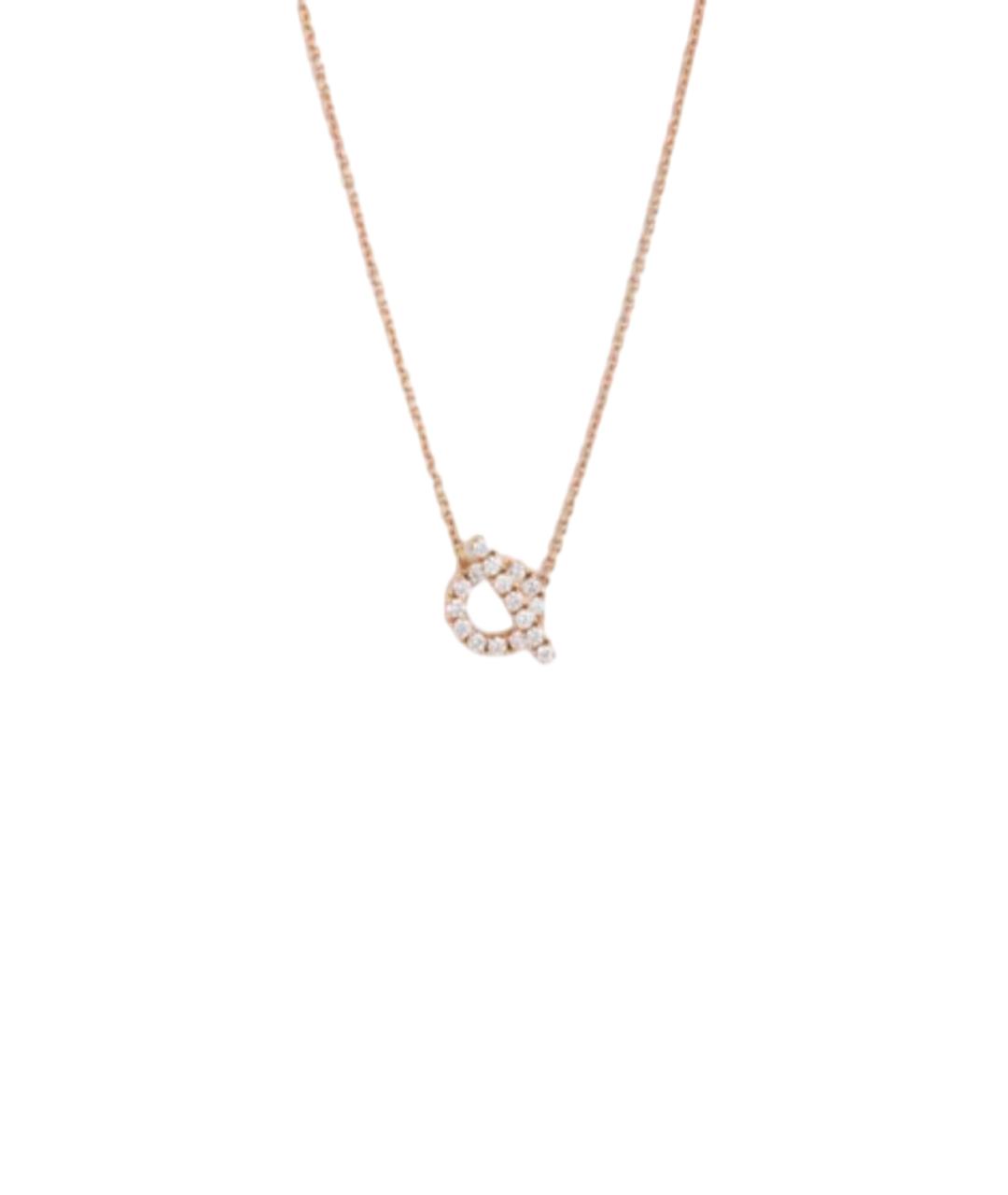 HERMES Золотое колье, фото 5