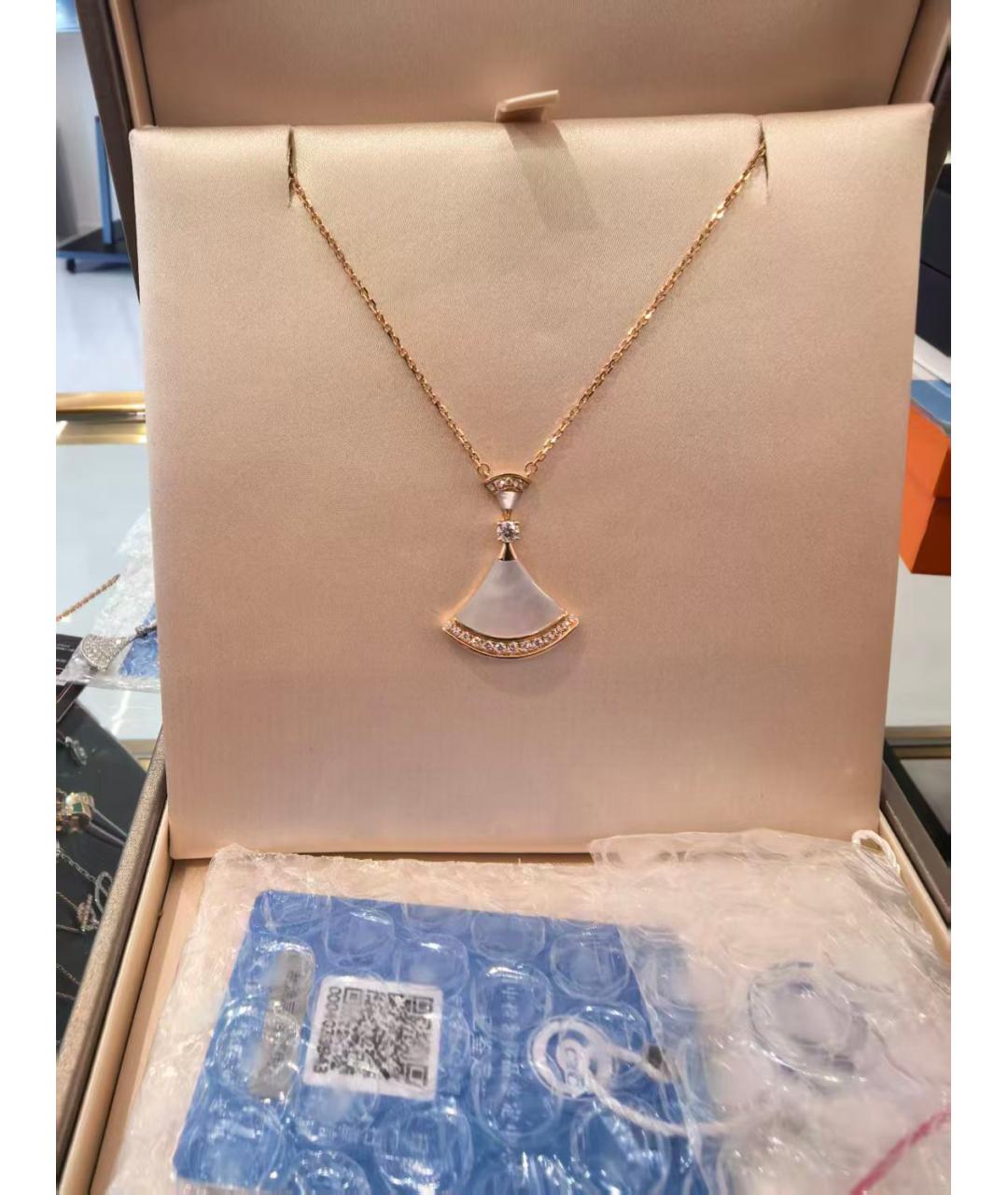 BVLGARI Белая подвеска, фото 2