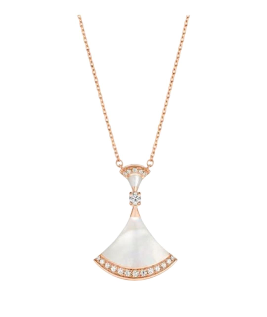 BVLGARI Белая подвеска, фото 1