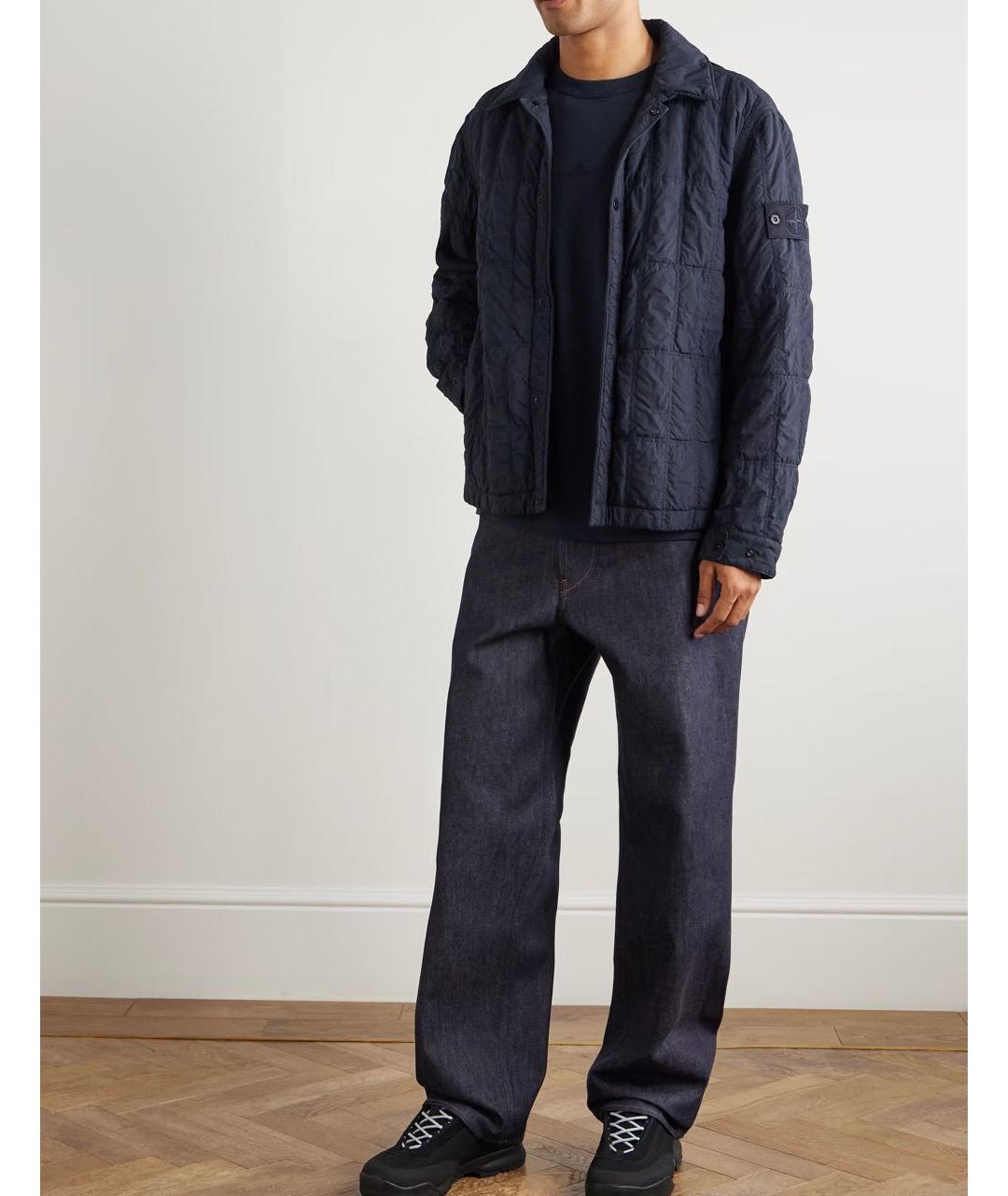 STONE ISLAND Темно-синяя куртка, фото 8