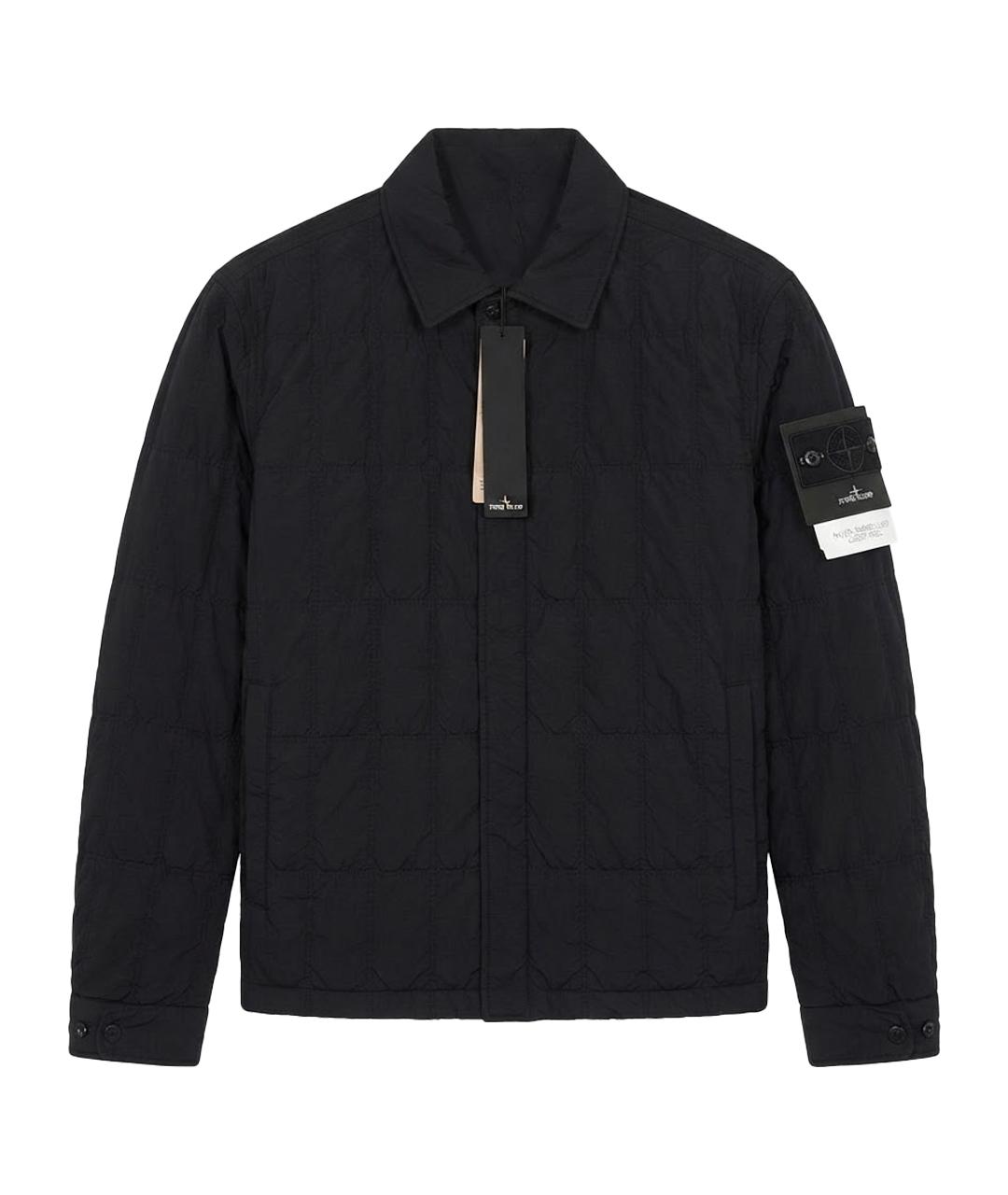 STONE ISLAND Темно-синяя куртка, фото 1