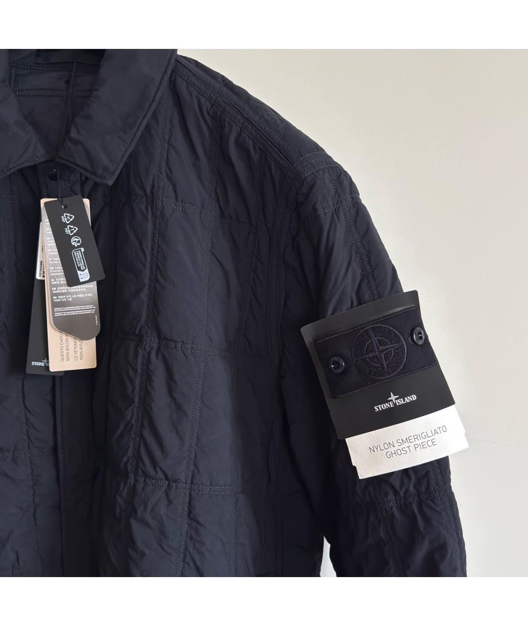 STONE ISLAND Темно-синяя куртка, фото 2