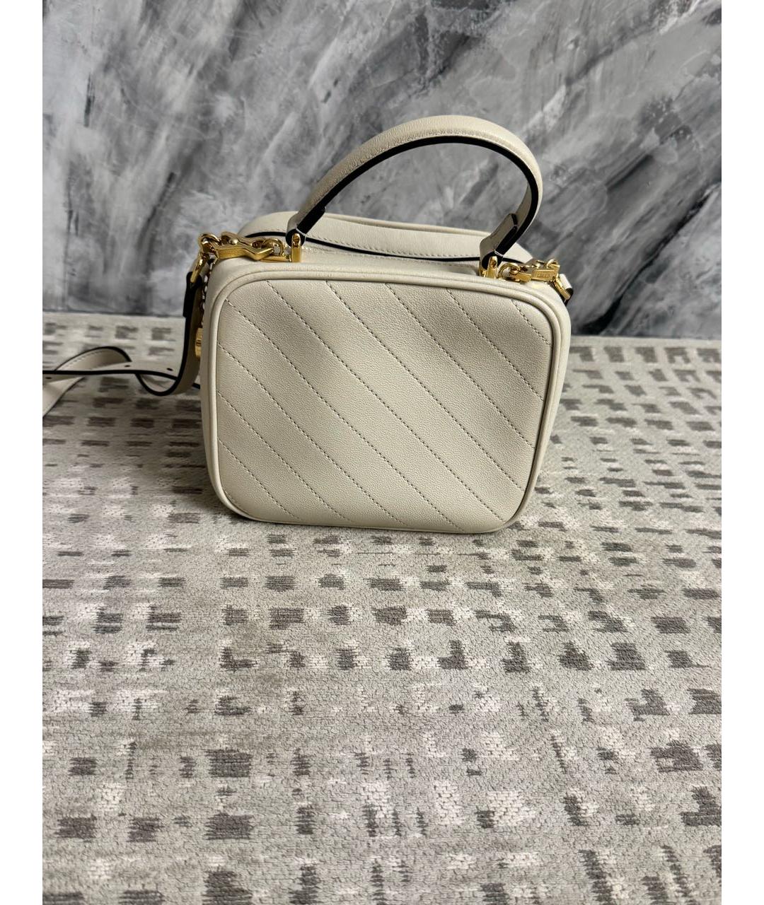 GUCCI Бежевая кожаная сумка через плечо, фото 3