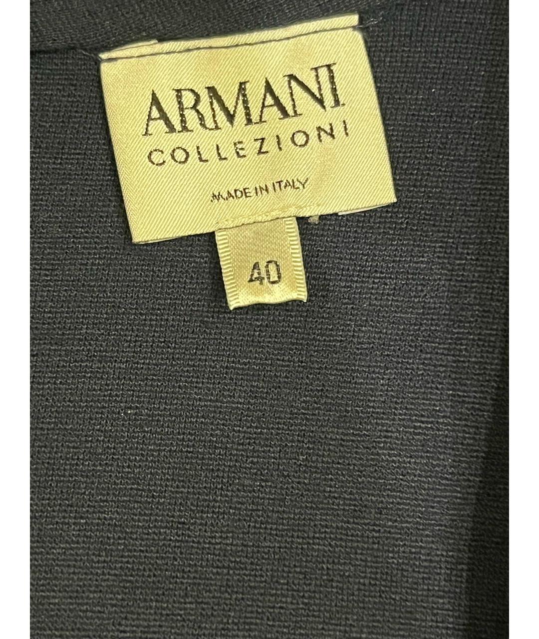 ARMANI COLLEZIONI Темно-синее вискозное повседневное платье, фото 3