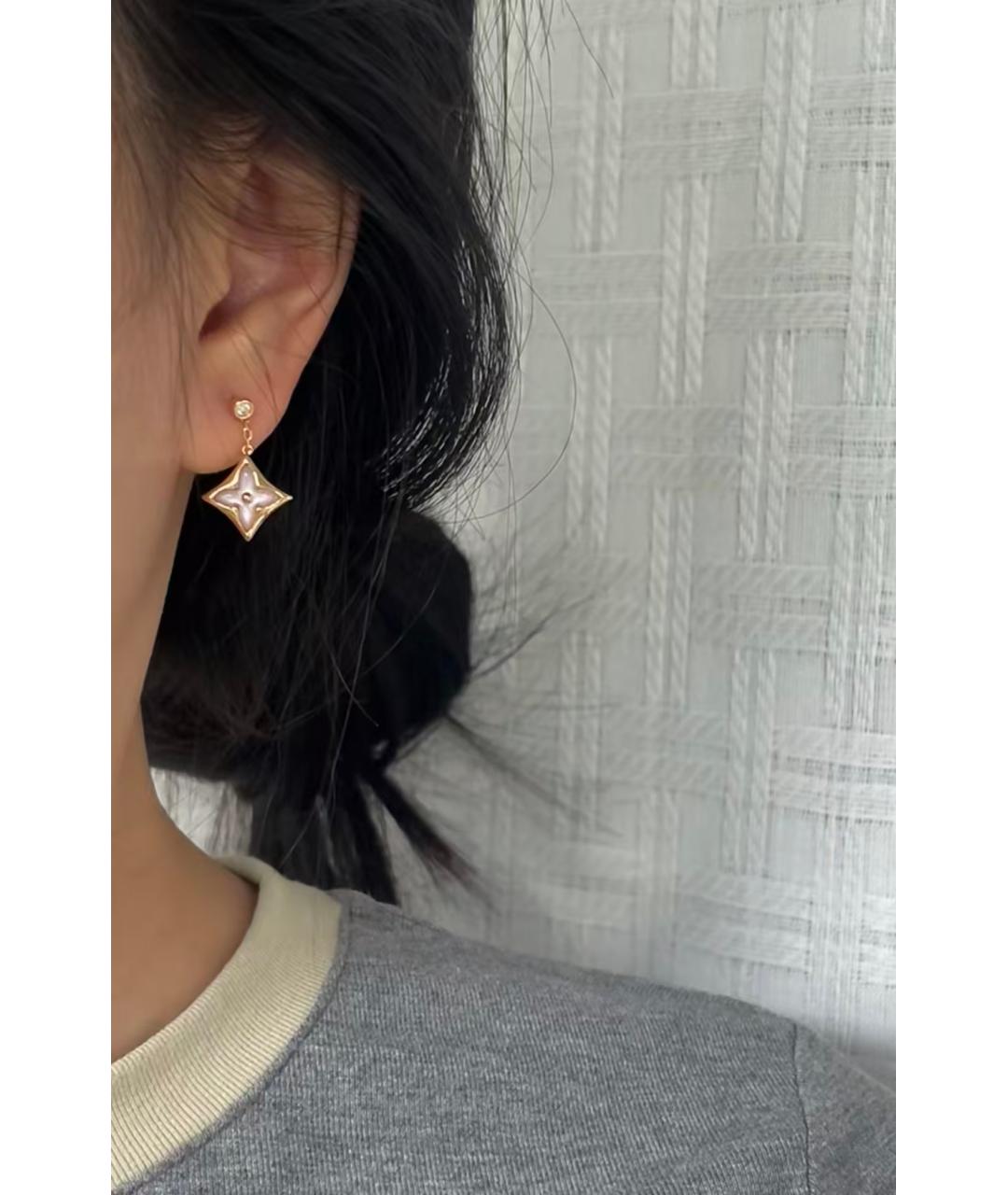 LOUIS VUITTON Золотые серьги, фото 5