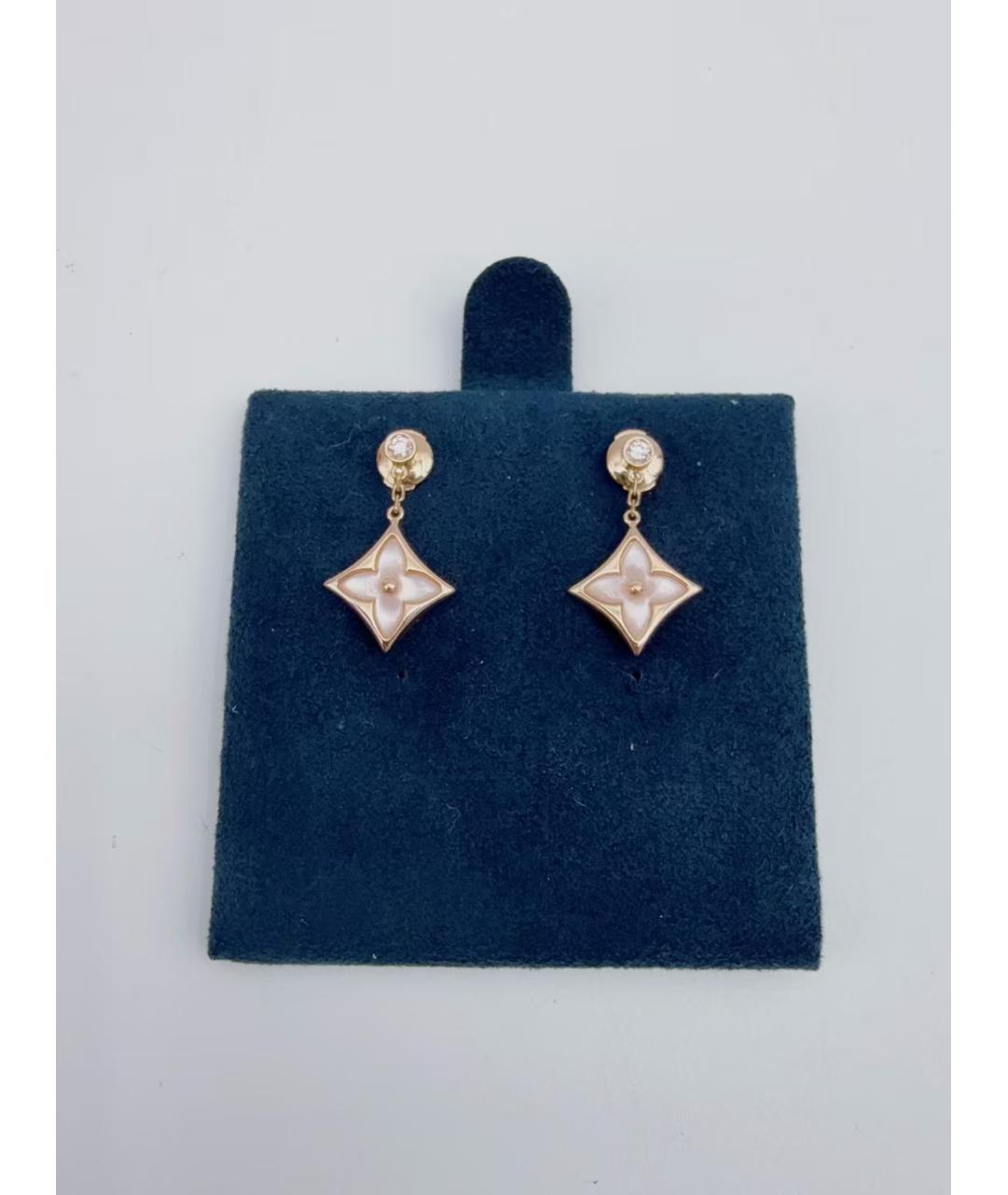 LOUIS VUITTON Золотые серьги, фото 2