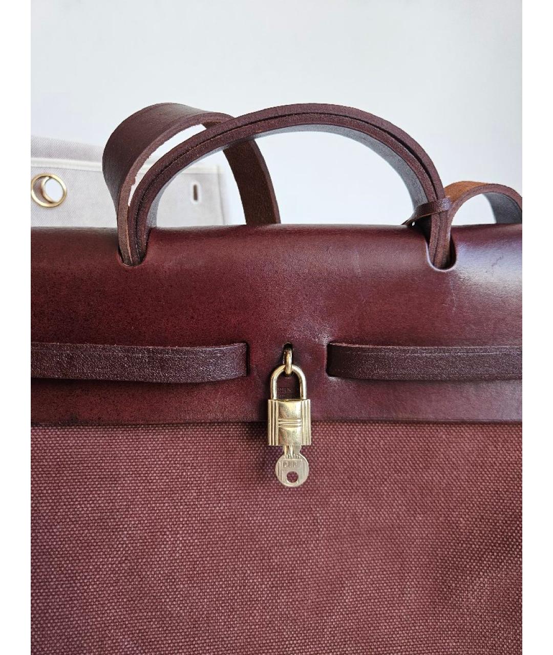 HERMES Коричневая кожаная сумка через плечо, фото 4