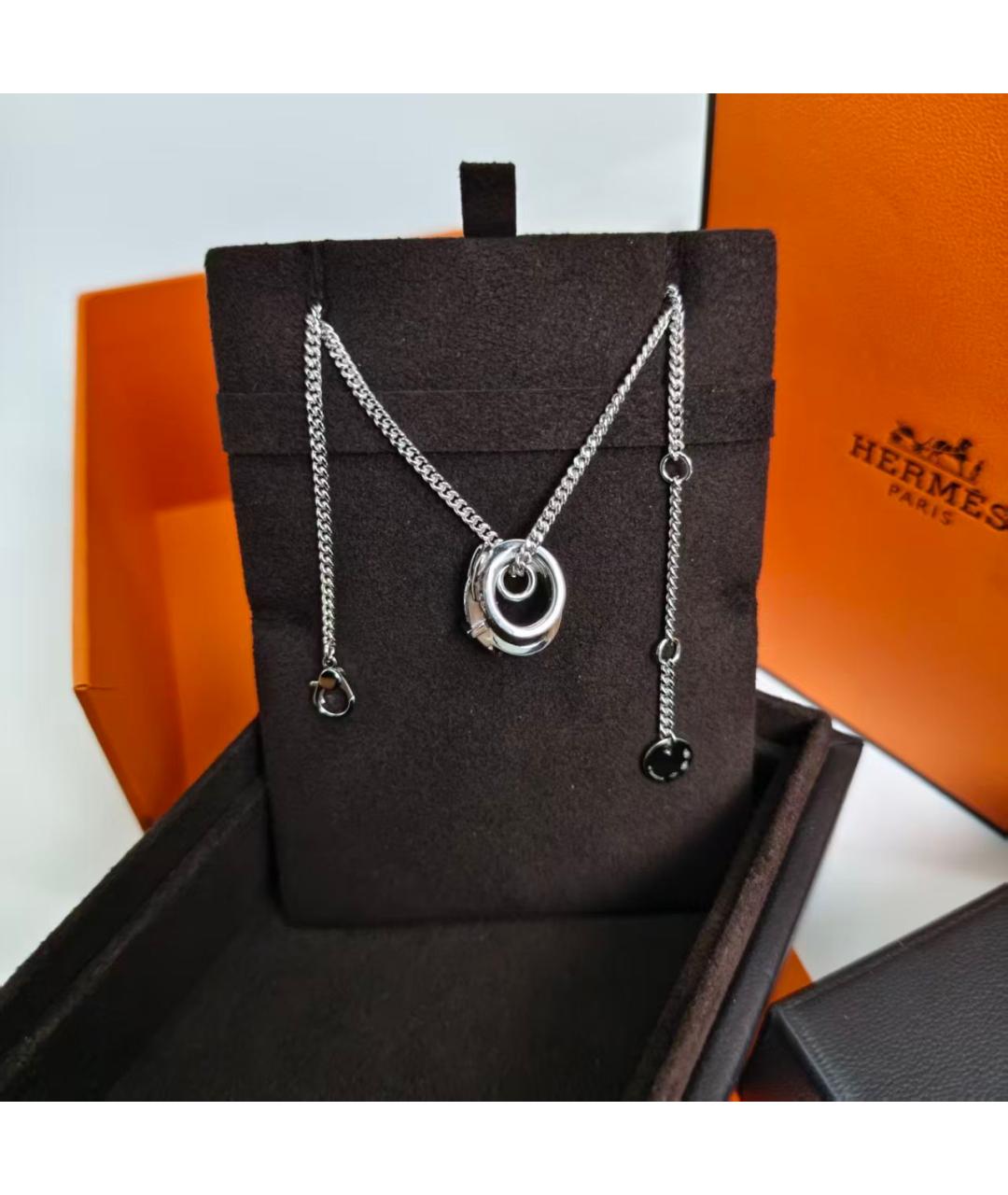 HERMES Серебряная подвеска из белого золота, фото 3