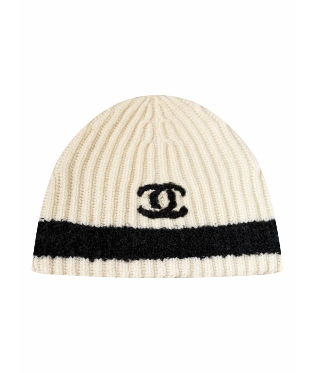 CHANEL Белая шапка, фото 1