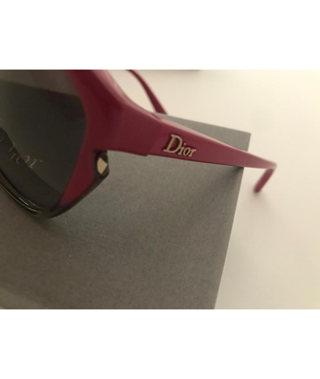CHRISTIAN DIOR Черные пластиковые солнцезащитные очки, фото 4