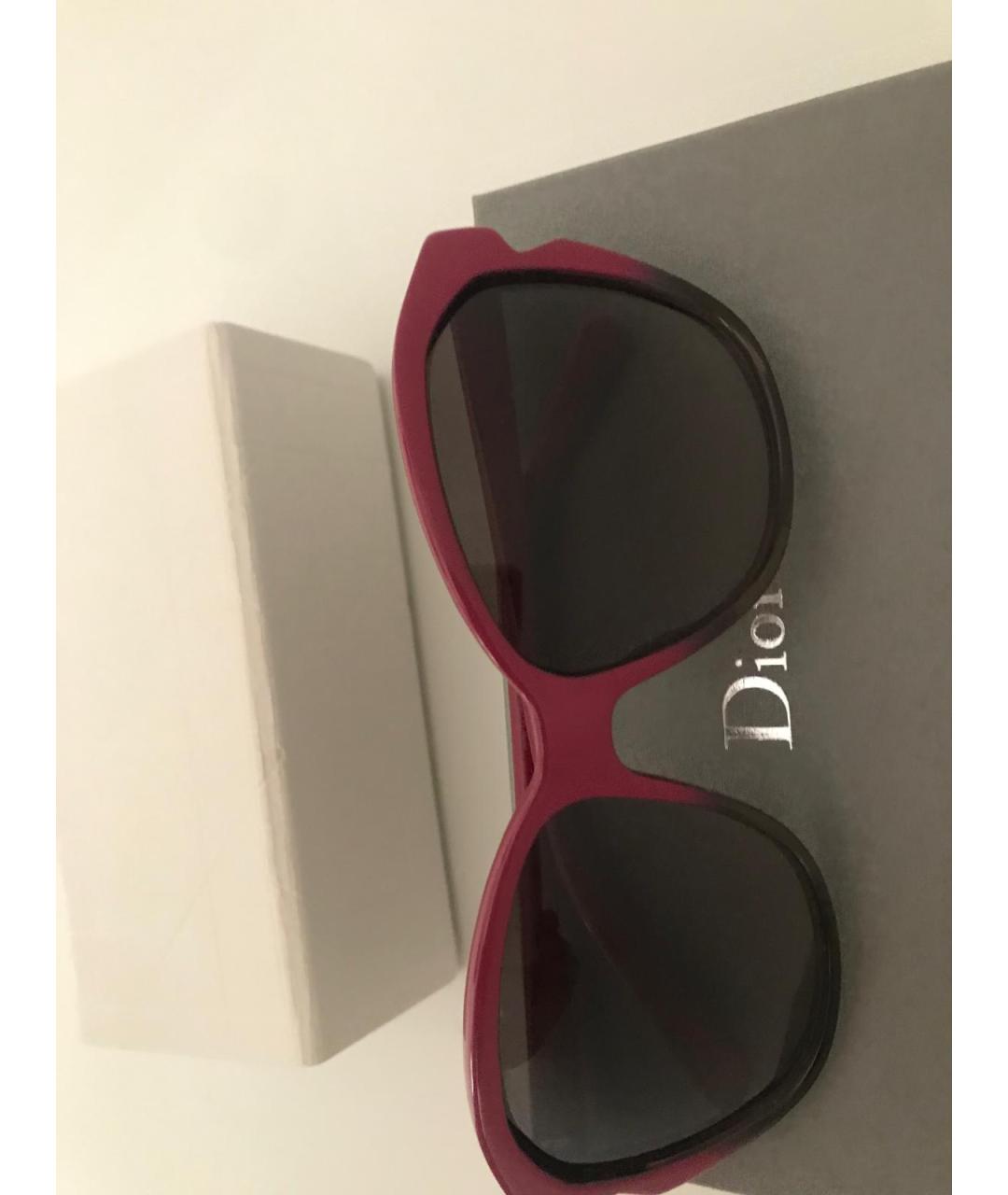CHRISTIAN DIOR Черные пластиковые солнцезащитные очки, фото 7