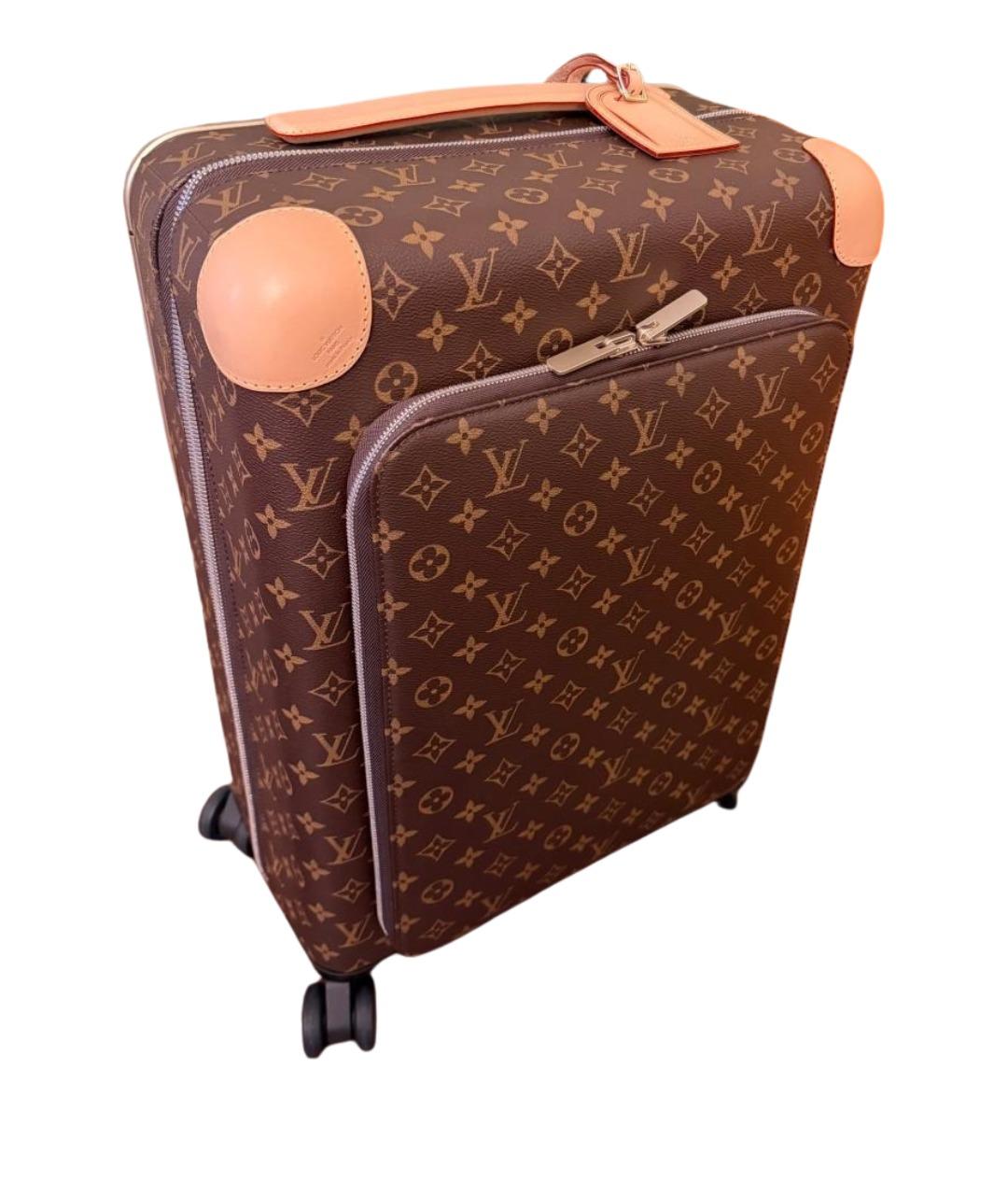 LOUIS VUITTON Коричневый чемодан из канвы, фото 1