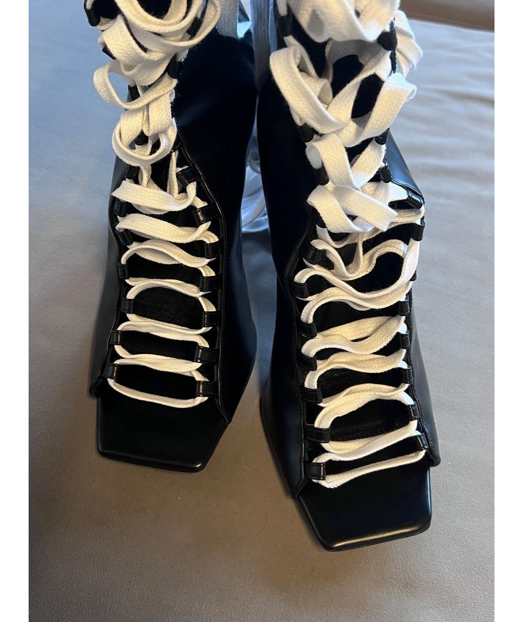 DSQUARED2 Черные кожаные сапоги, фото 3