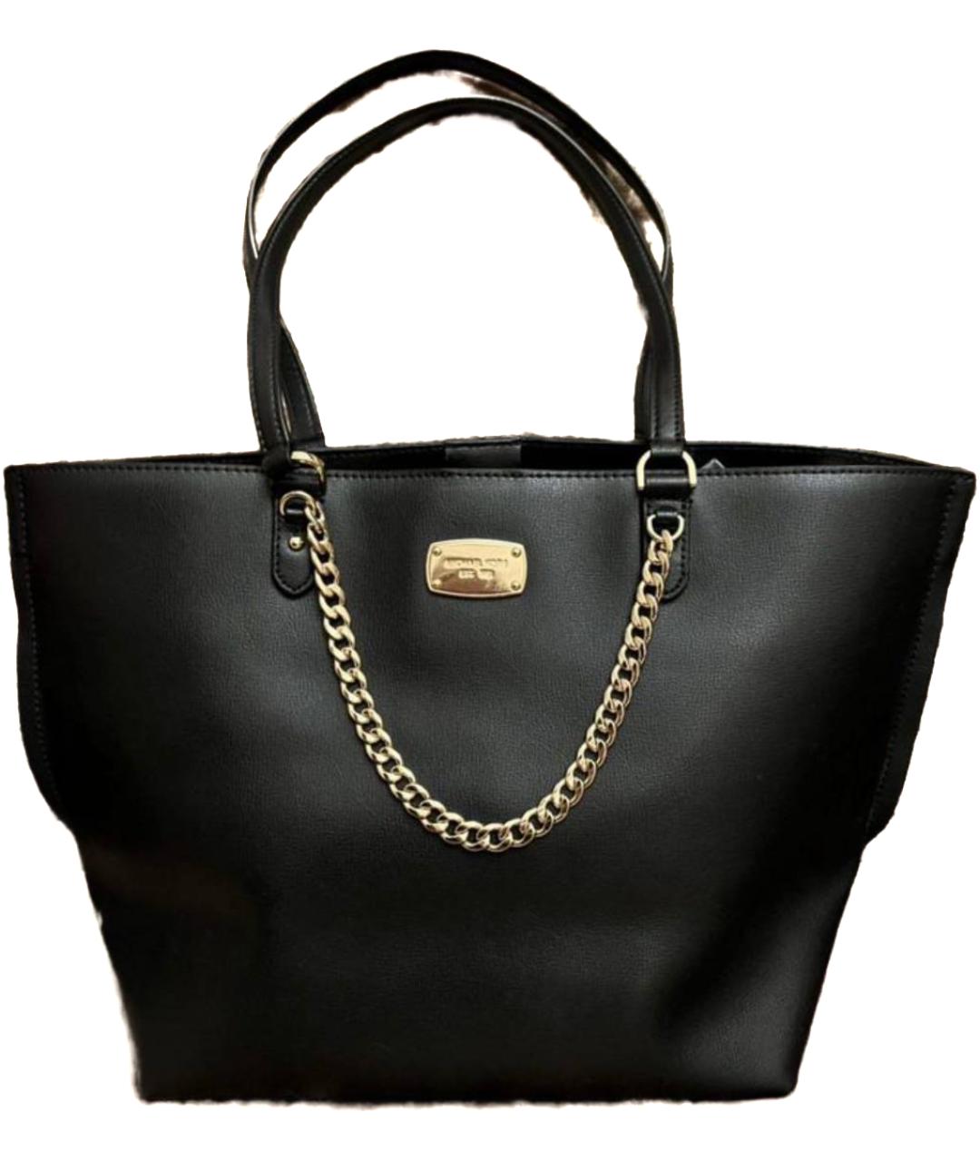 MICHAEL KORS Черная сумка тоут, фото 6