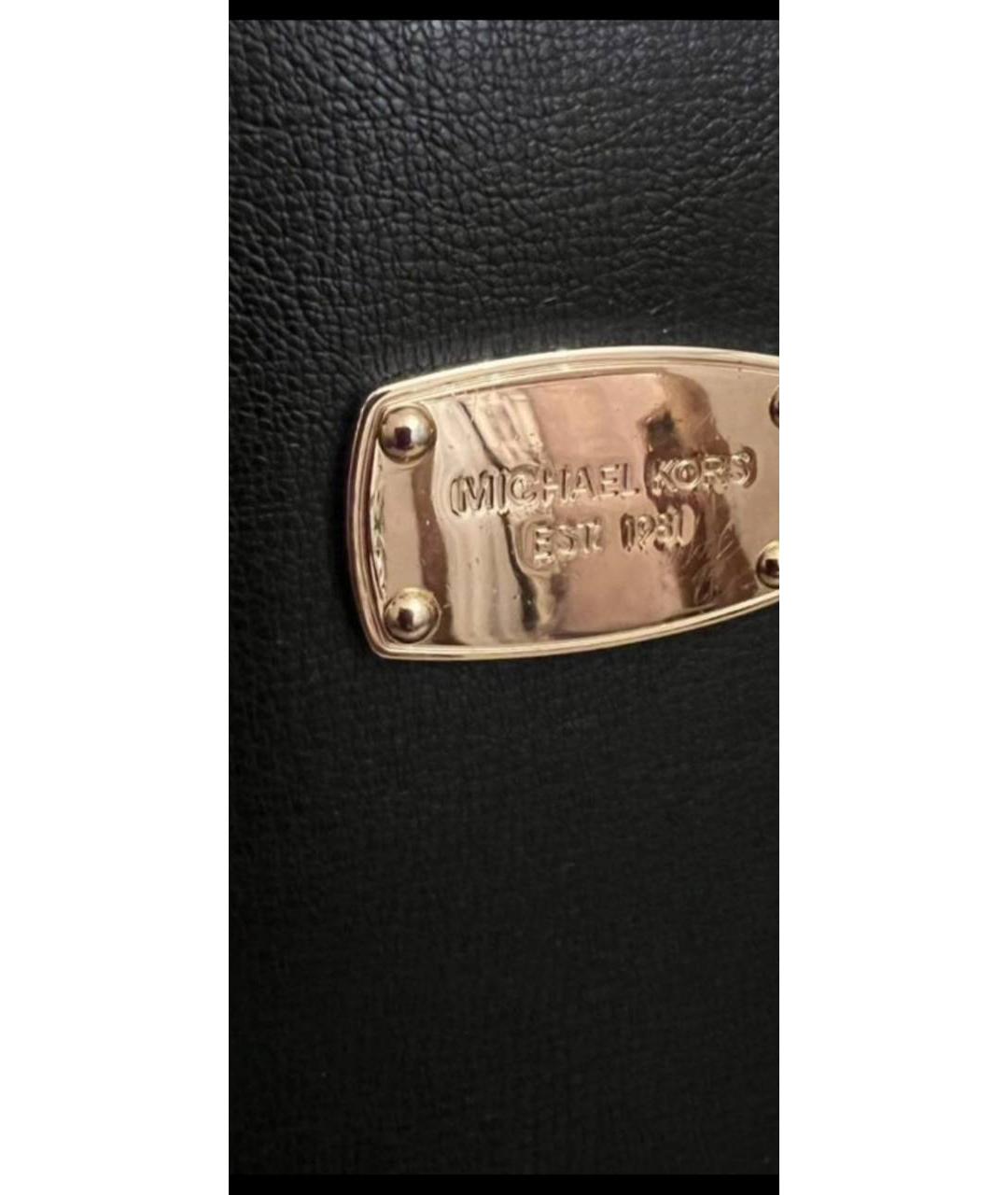 MICHAEL KORS Черная сумка тоут, фото 3