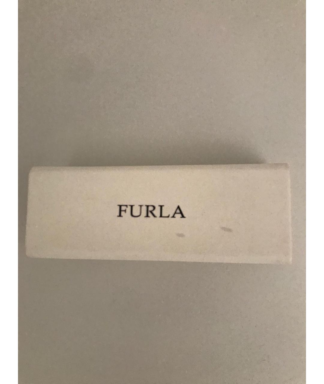 FURLA Коричневые пластиковые солнцезащитные очки, фото 4