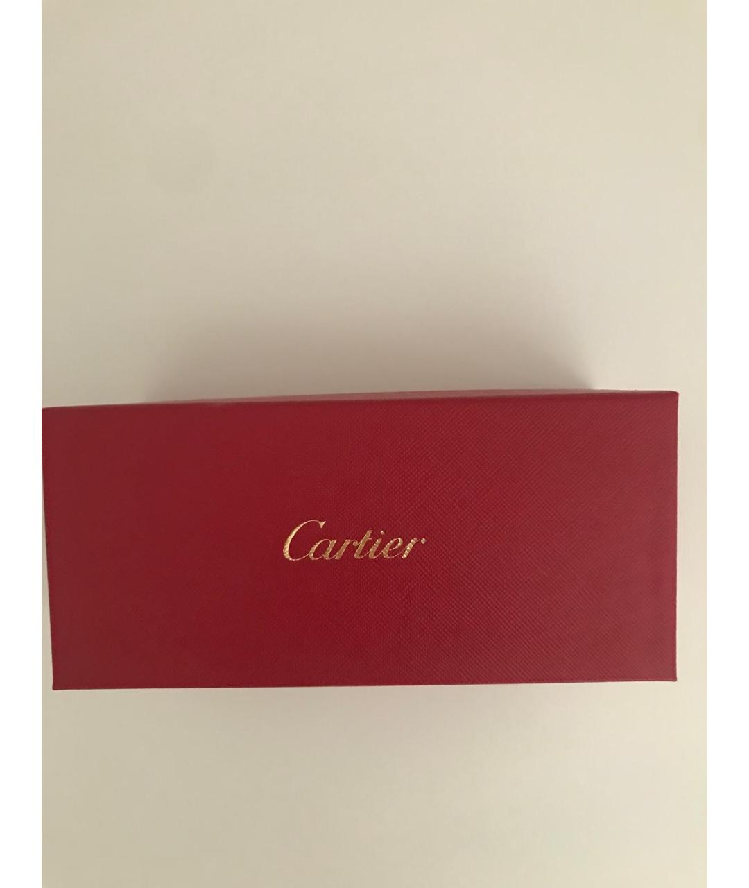 CARTIER Бордовые пластиковые солнцезащитные очки, фото 4