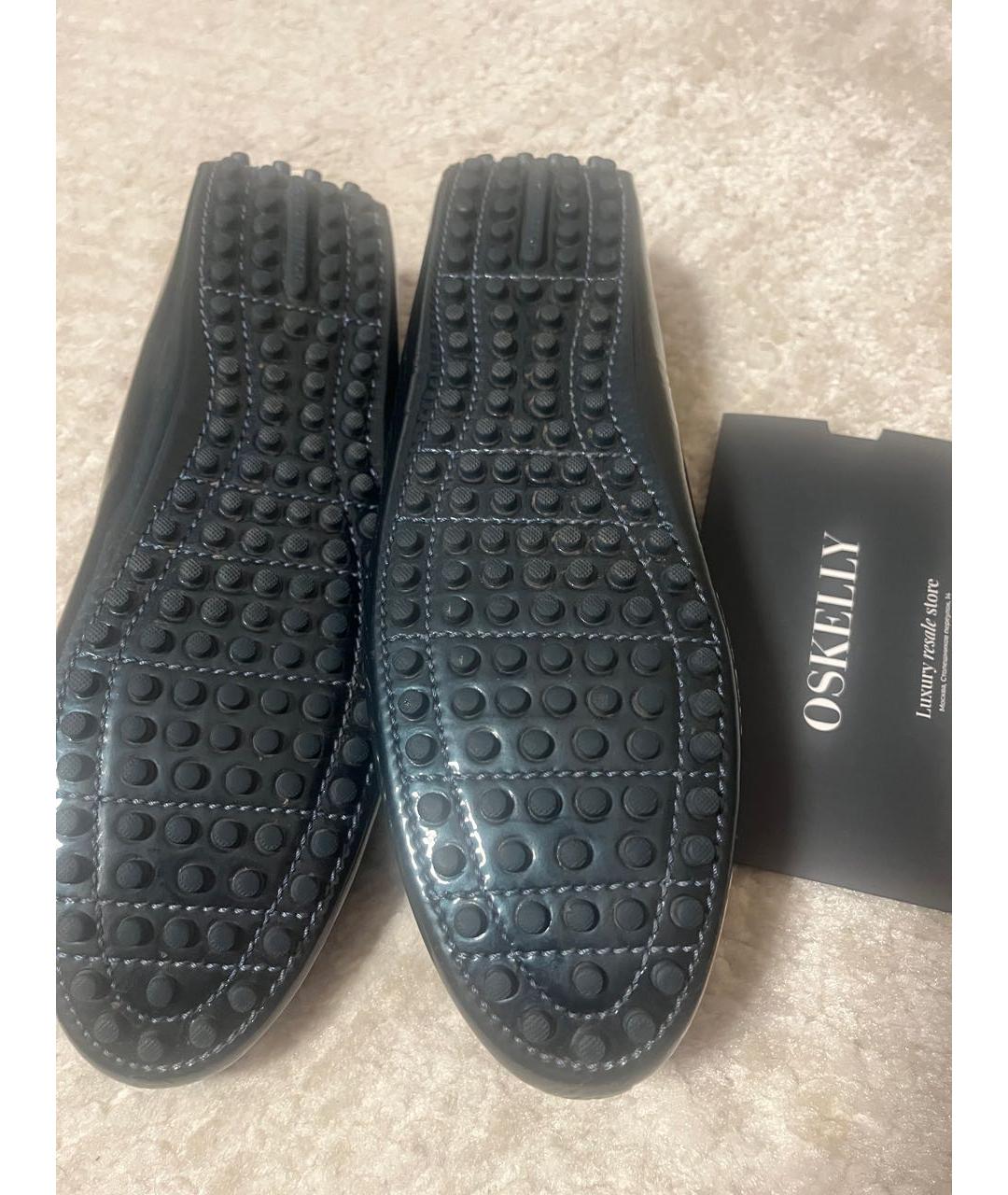 LOUIS VUITTON Зеленые мокасины из лакированной кожи, фото 3