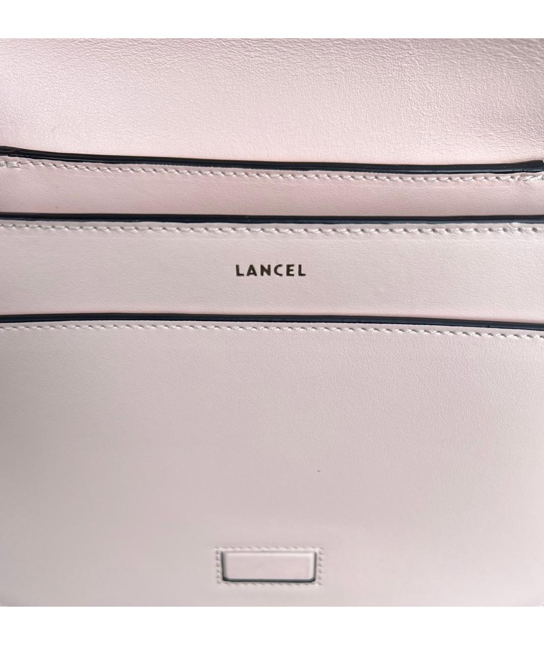 LANCEL Розовая кожаная сумка через плечо, фото 6