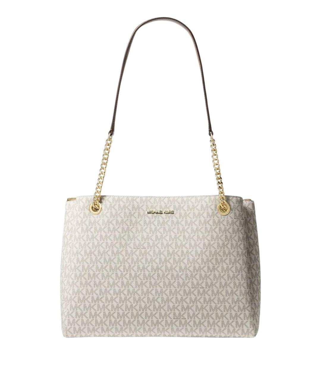 MICHAEL KORS Бежевая сумка тоут из искусственной кожи, фото 1
