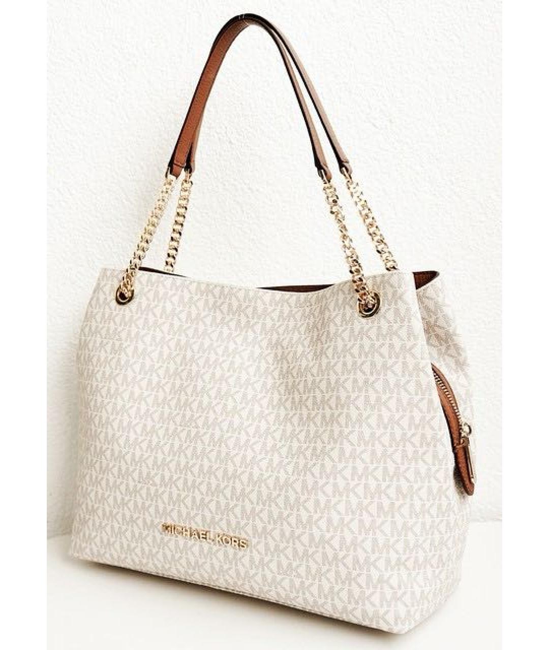 MICHAEL KORS Бежевая сумка тоут из искусственной кожи, фото 2