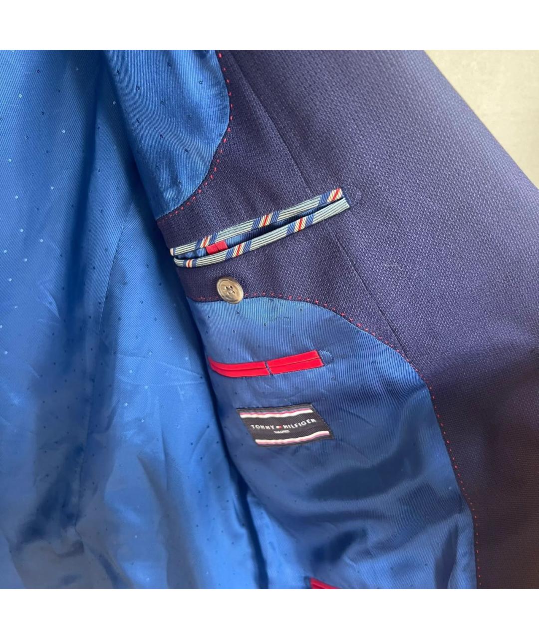 TOMMY HILFIGER Синий вискозный пиджак, фото 5