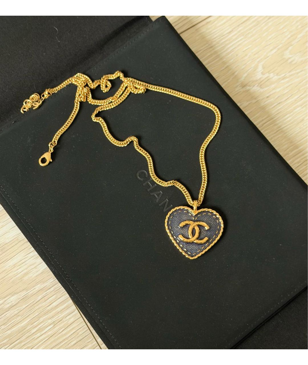CHANEL Золотая металлическая подвеска, фото 6