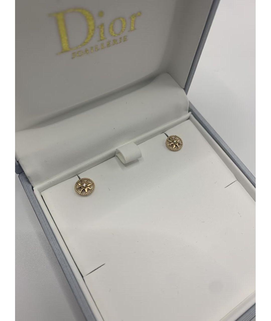 CHRISTIAN DIOR Золотые серьги из желтого золота, фото 2