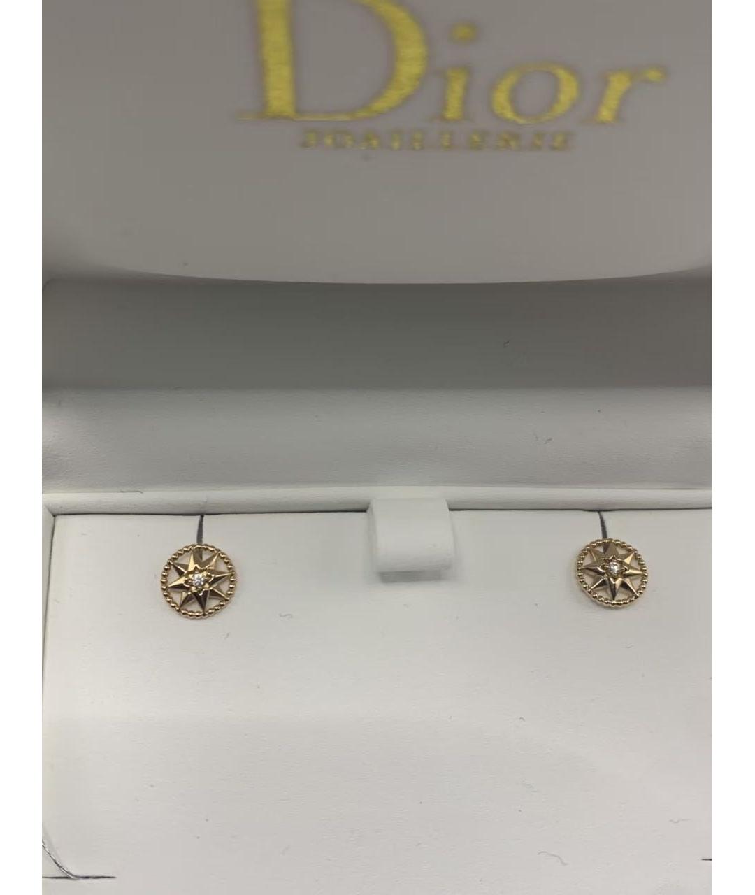 CHRISTIAN DIOR Золотые серьги из желтого золота, фото 7