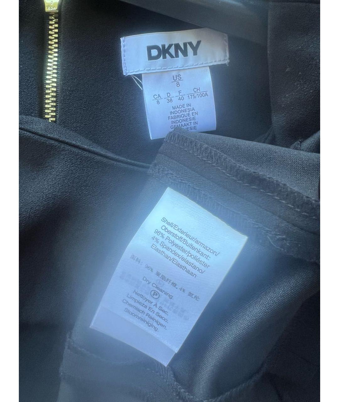 DKNY Черное повседневное платье, фото 3