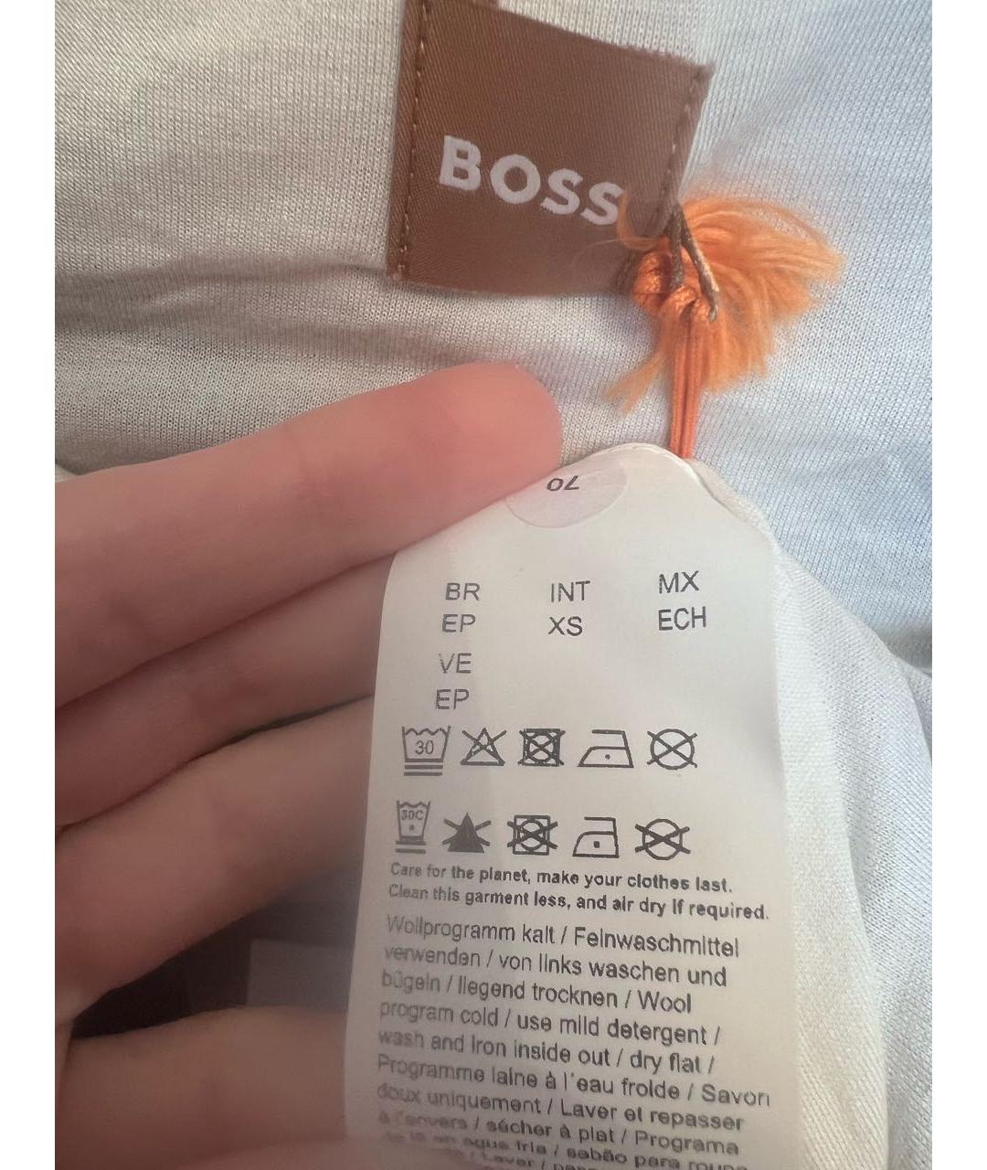 HUGO BOSS Белое повседневное платье, фото 3