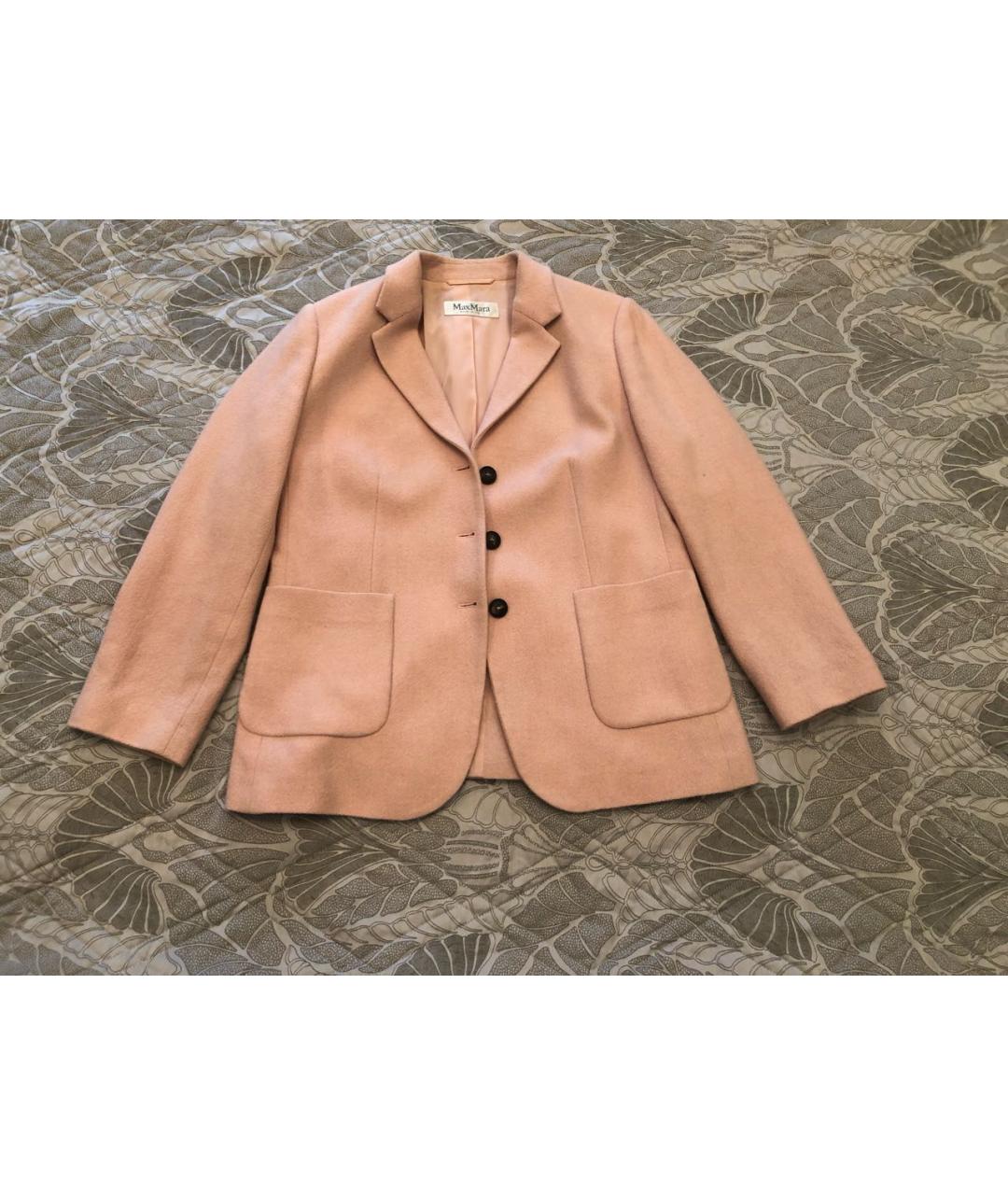 MAX MARA Коралловый кашемировый жакет/пиджак, фото 9