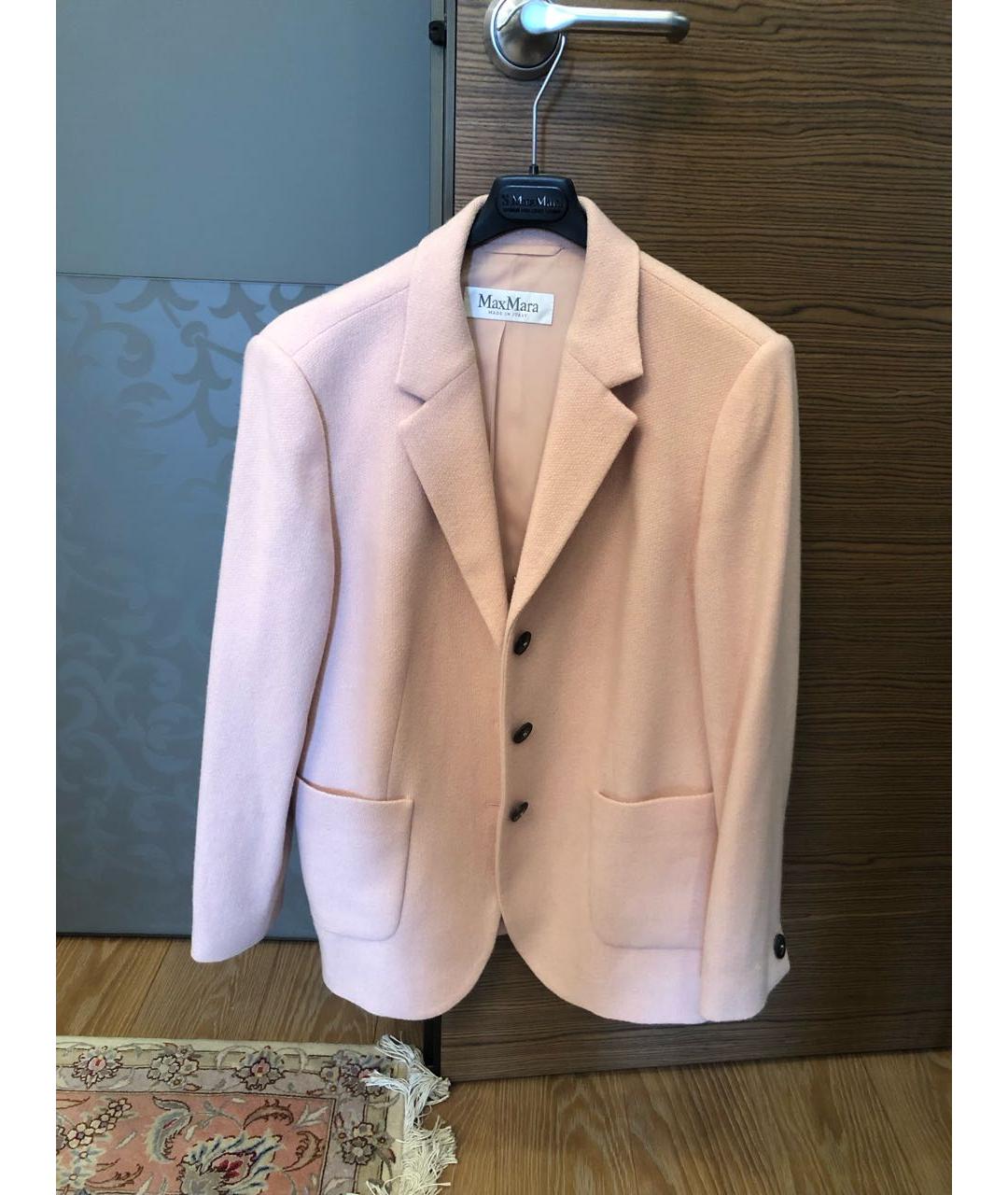 MAX MARA Коралловый кашемировый жакет/пиджак, фото 8