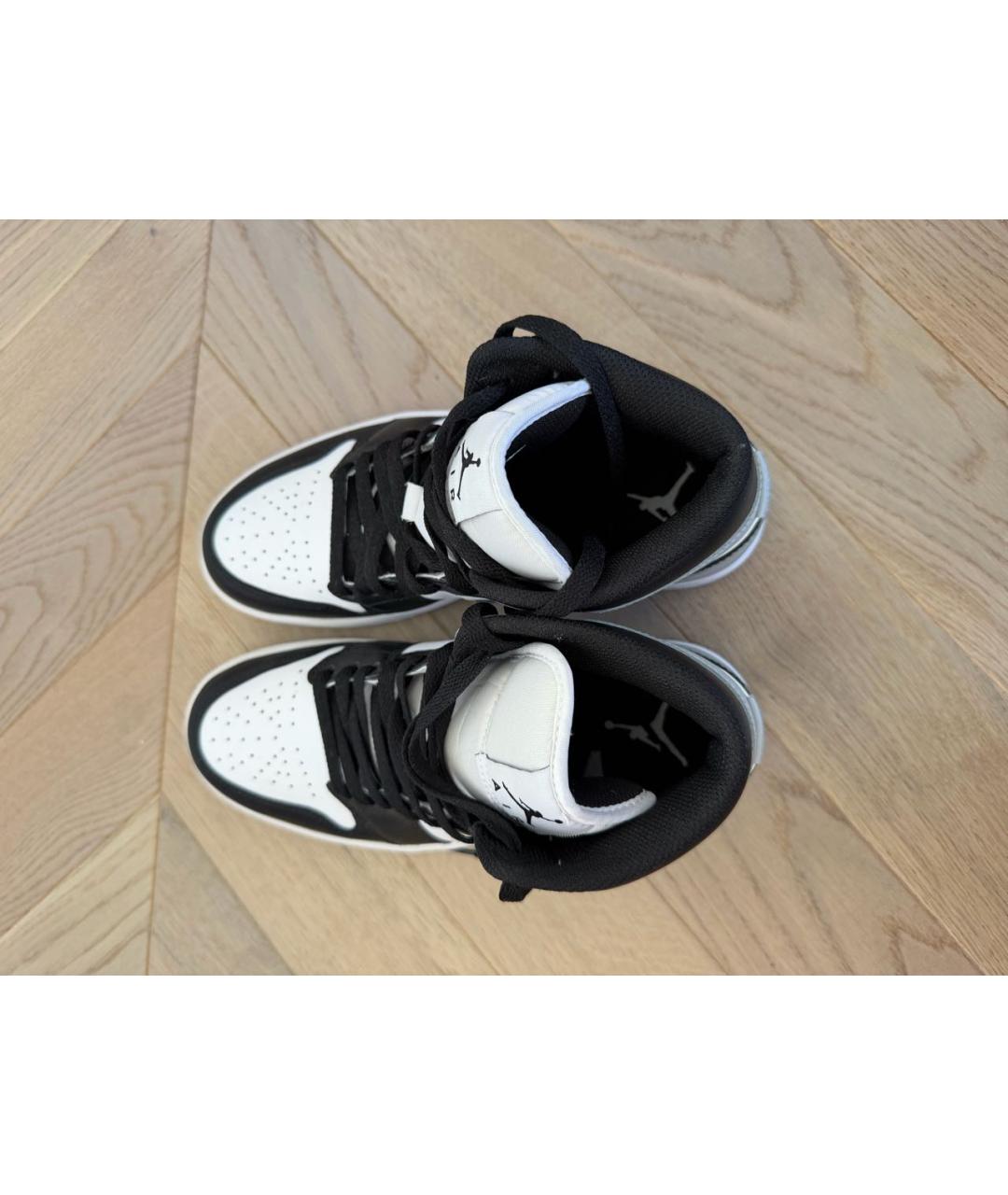NIKE Черные кожаные кеды, фото 3