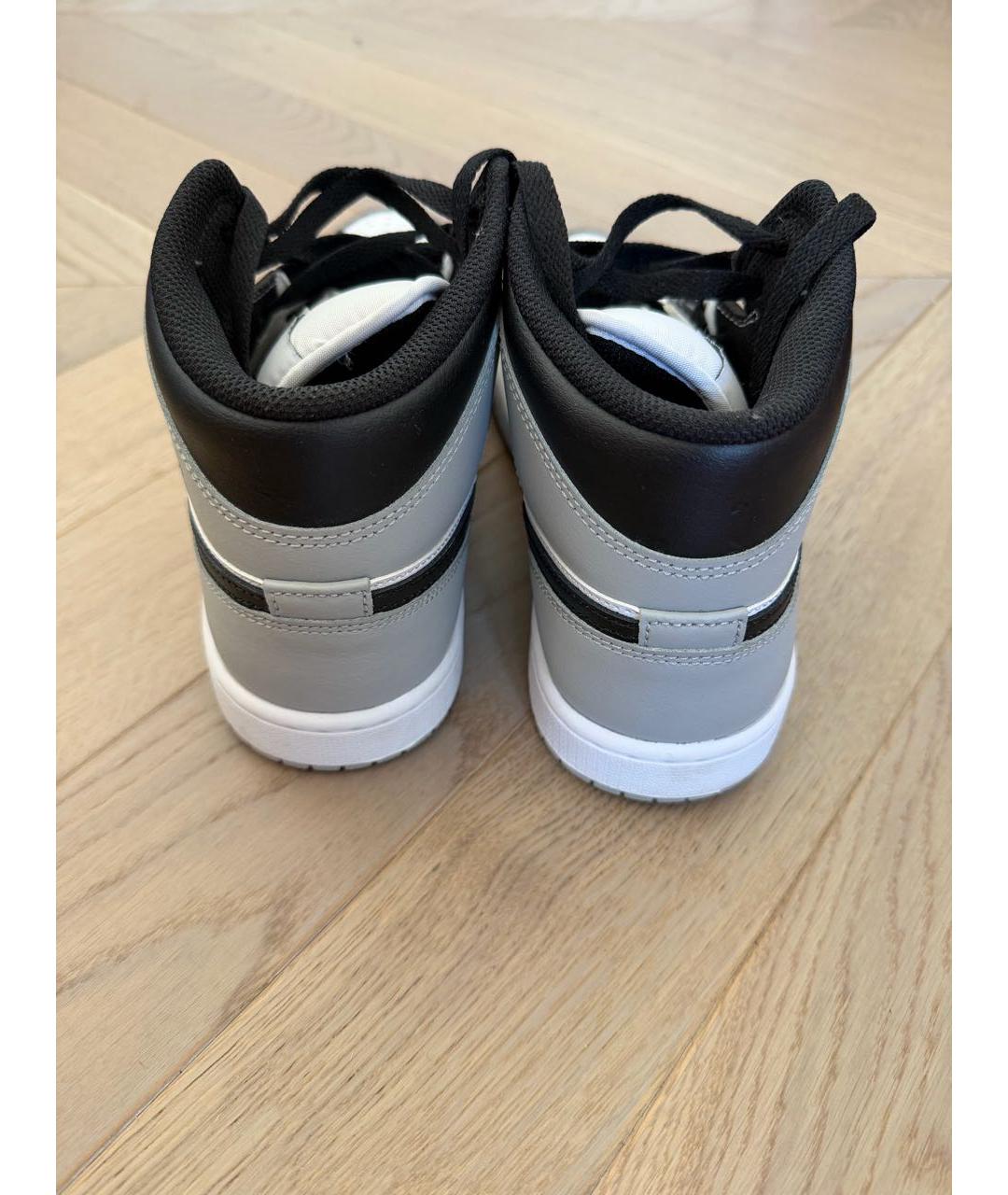 NIKE Черные кожаные кеды, фото 4