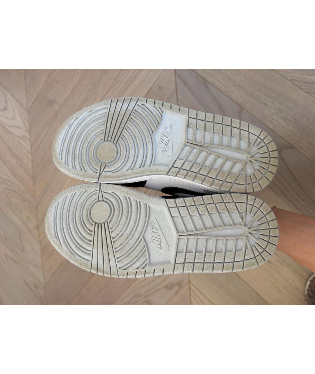 NIKE Черные кожаные кеды, фото 7