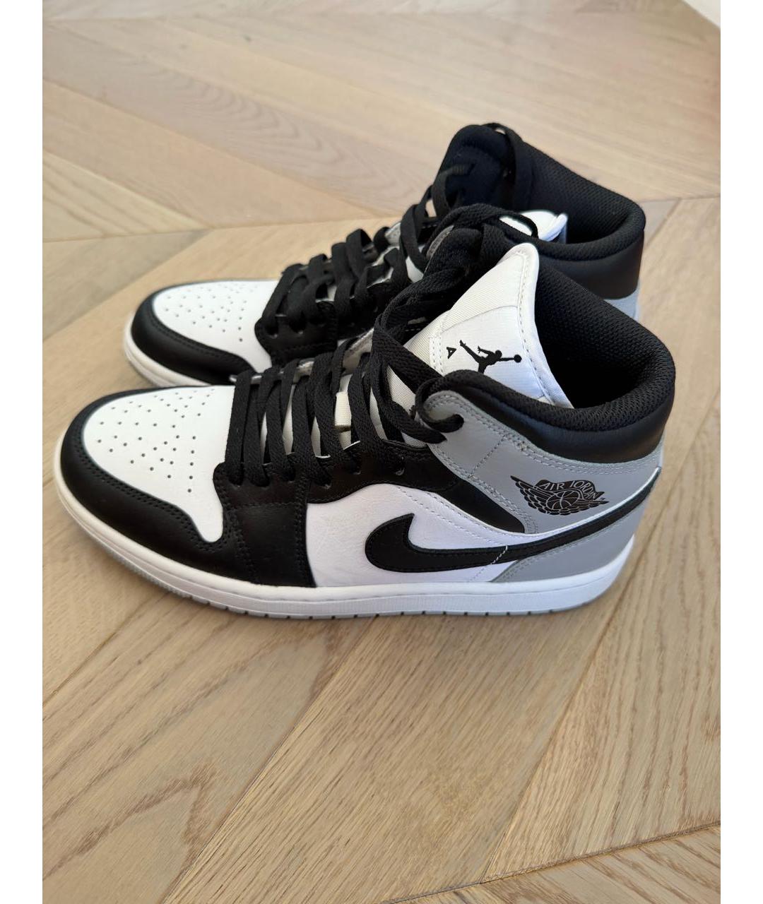 NIKE Черные кожаные кеды, фото 5