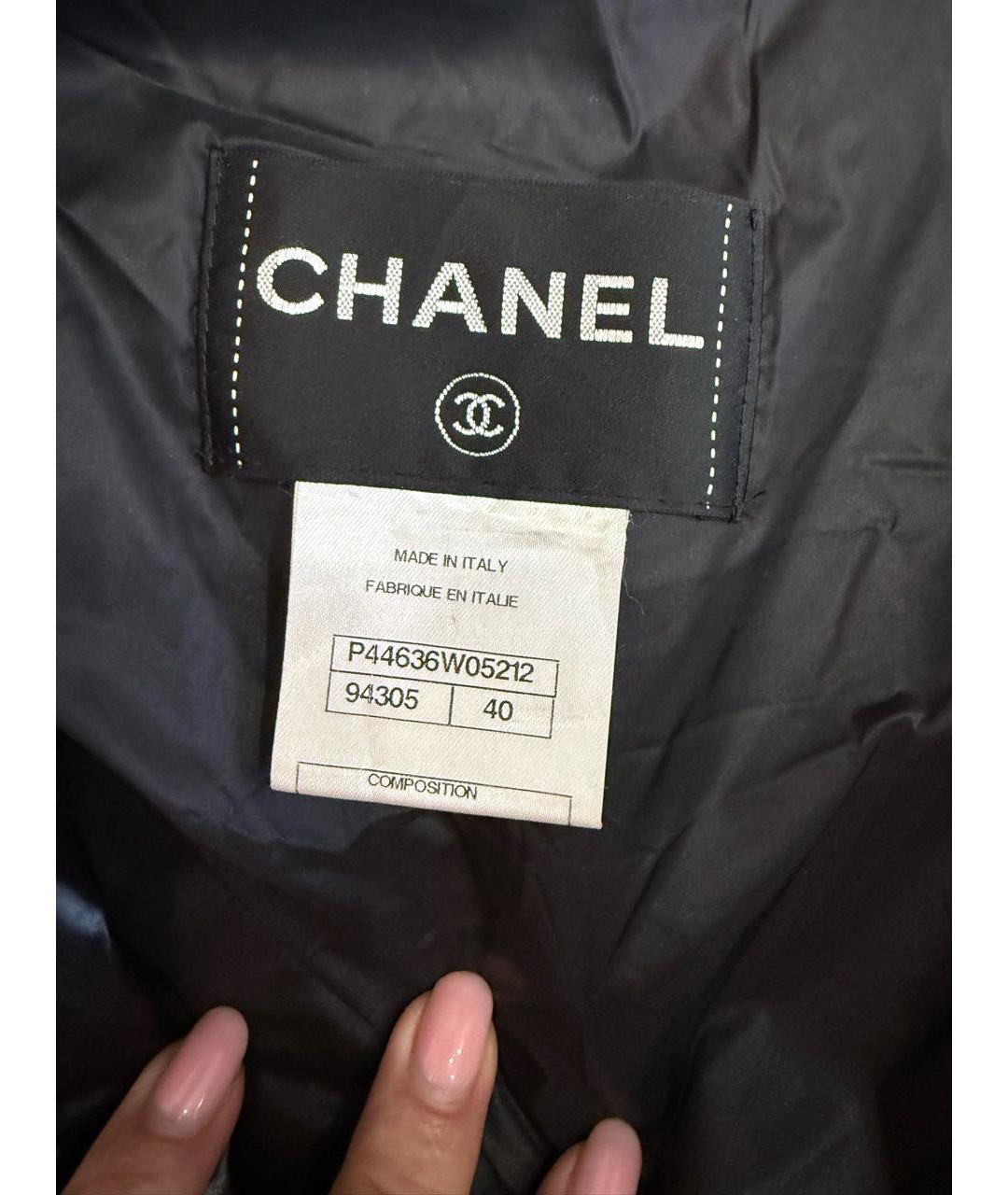 CHANEL Черная нейлоновая куртка, фото 5