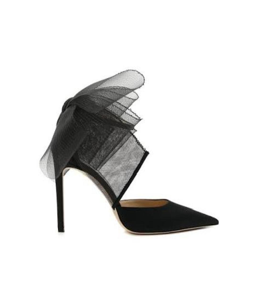 JIMMY CHOO Черные текстильные туфли, фото 7