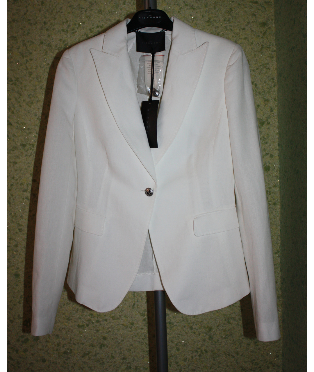JOHN RICHMOND Белый вискозный жакет/пиджак, фото 4