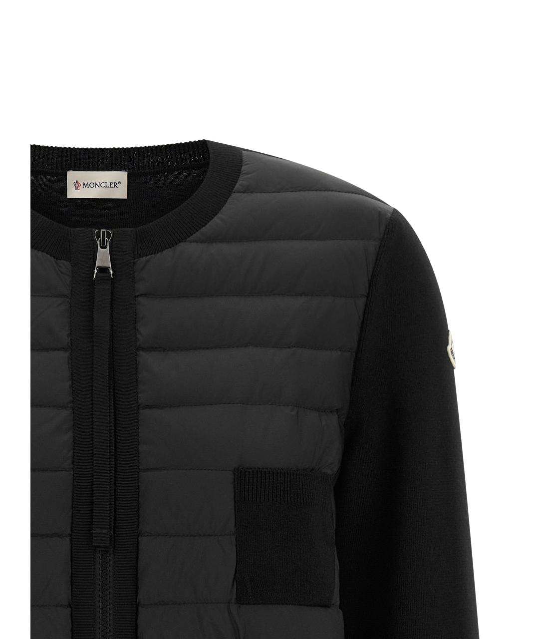 MONCLER Черный кардиган, фото 3