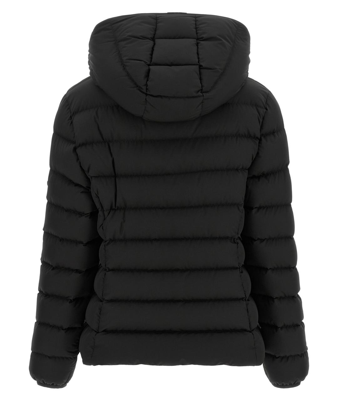 MONCLER Черный полиэстеровый пуховик, фото 2