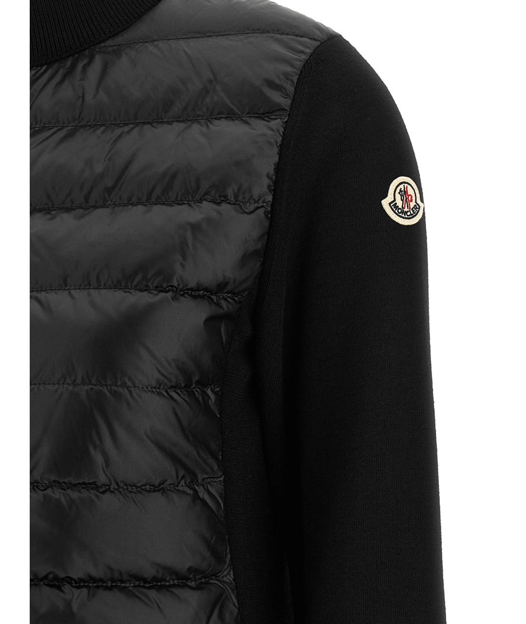 MONCLER Черная полиамидовая куртка, фото 4