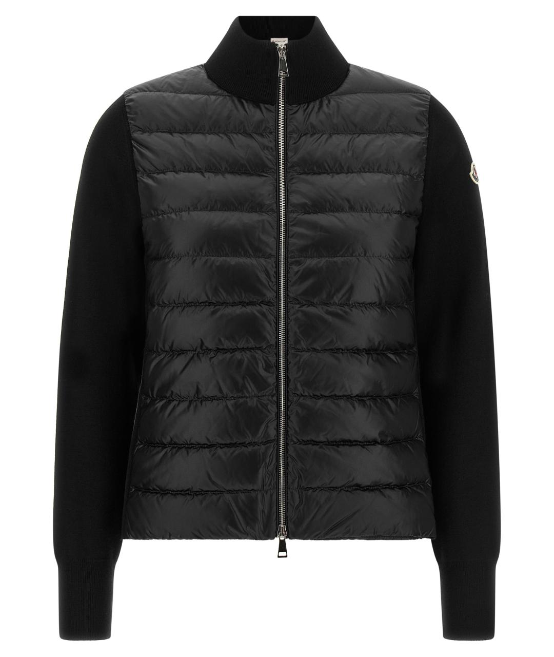 MONCLER Черная полиамидовая куртка, фото 1