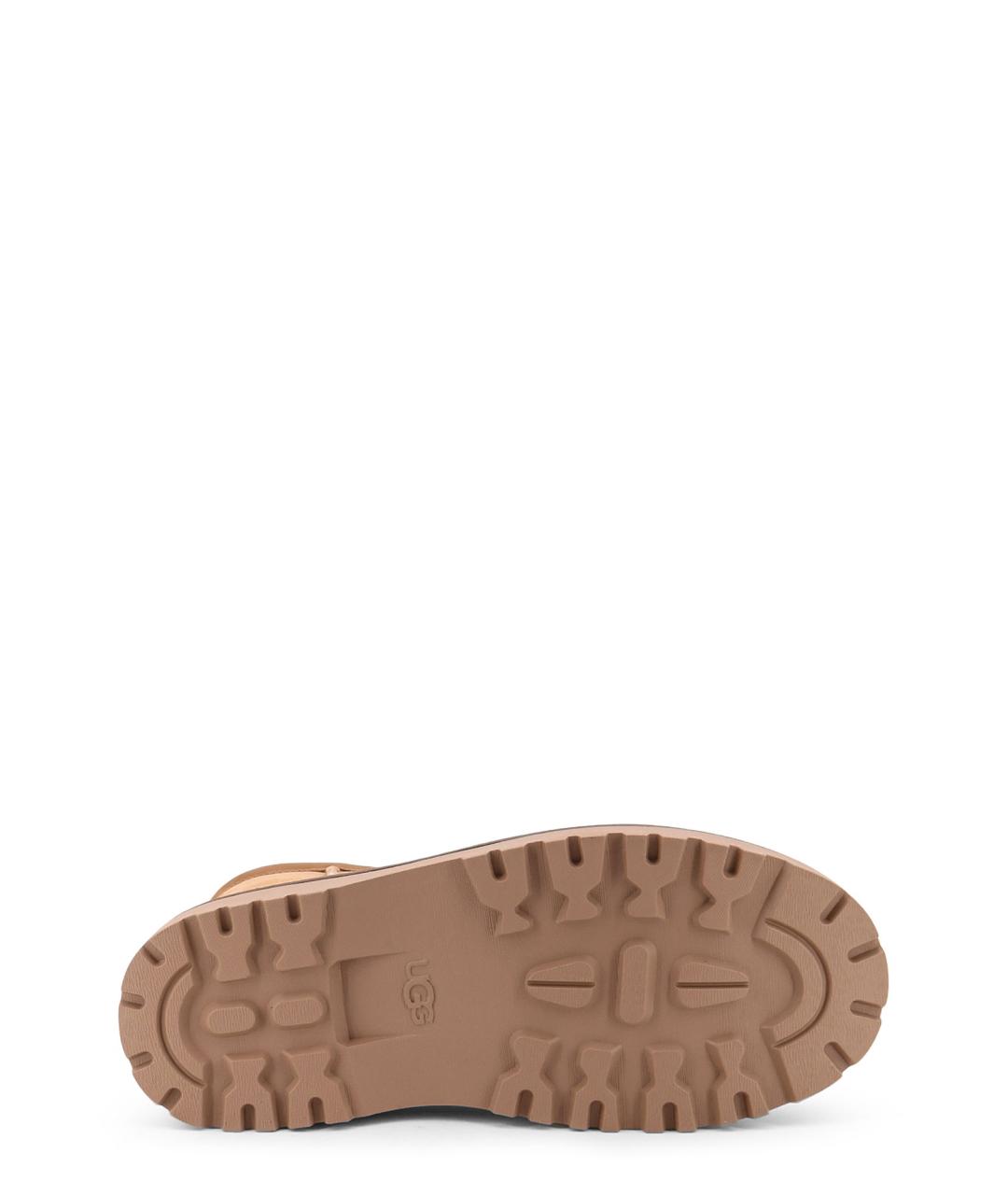 UGG Коричневые кожаные высокие ботинки, фото 4