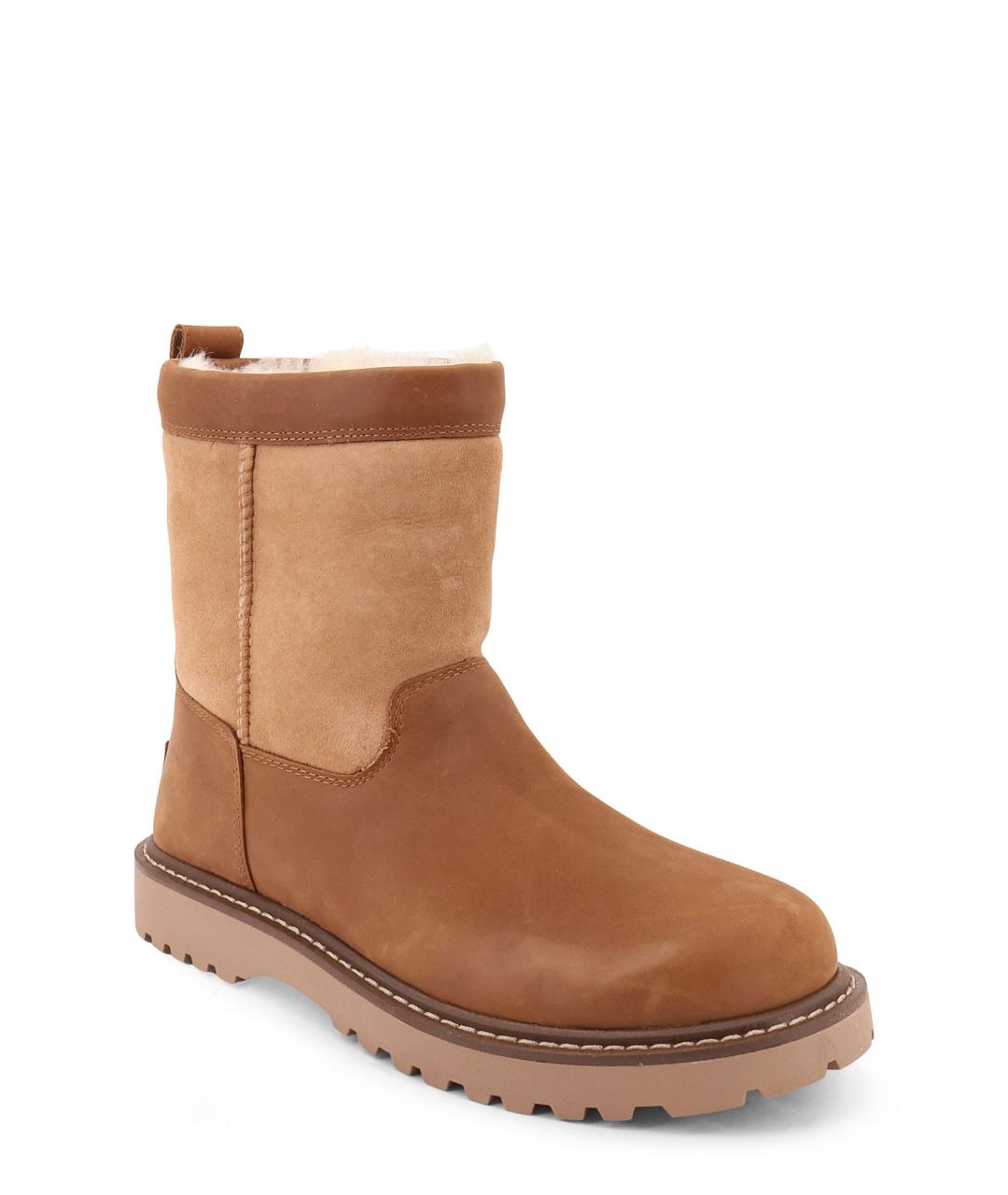 UGG Коричневые кожаные высокие ботинки, фото 2