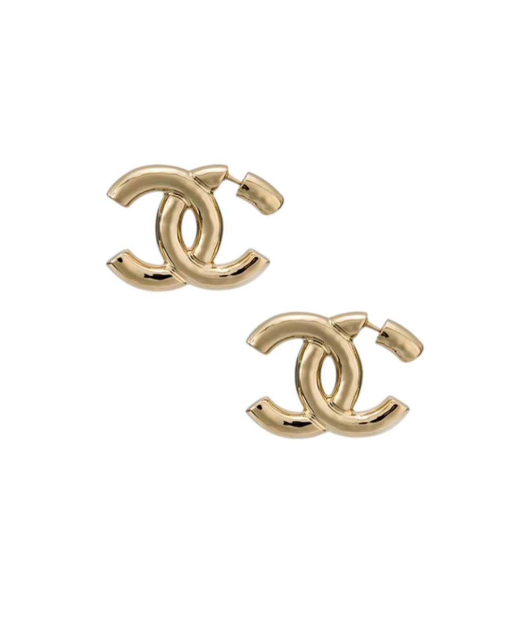 CHANEL Золотые серьги, фото 6