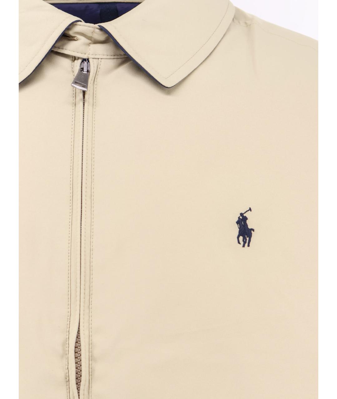 POLO RALPH LAUREN Бежевая полиэстеровая куртка, фото 3