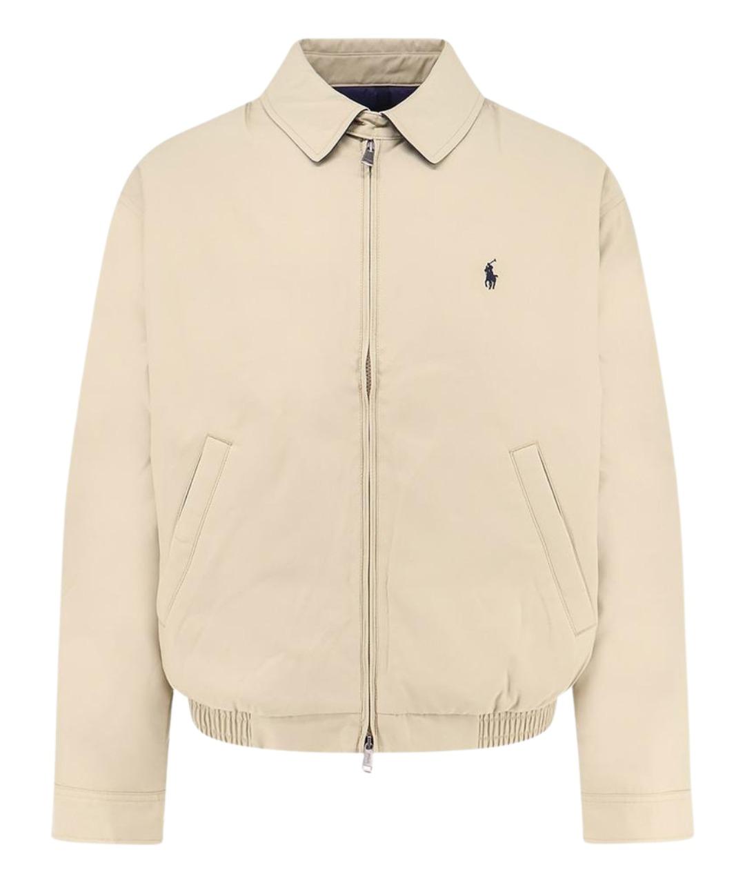POLO RALPH LAUREN Бежевая полиэстеровая куртка, фото 1