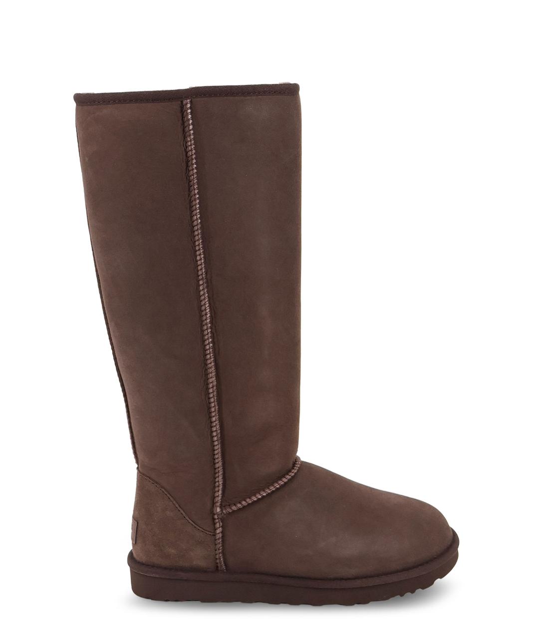 UGG Коричневые замшевые сапоги, фото 1